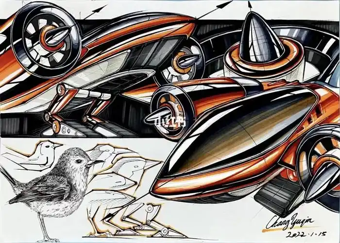 仿生小飞机设计草图