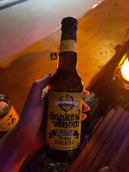 出巨资买了一瓶高度啤酒675度辣嘴巴