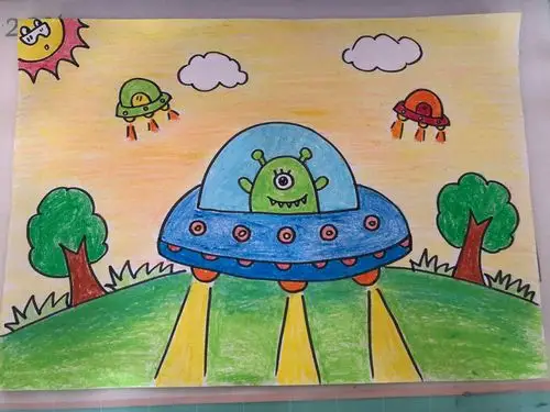 一年级简单的儿童画