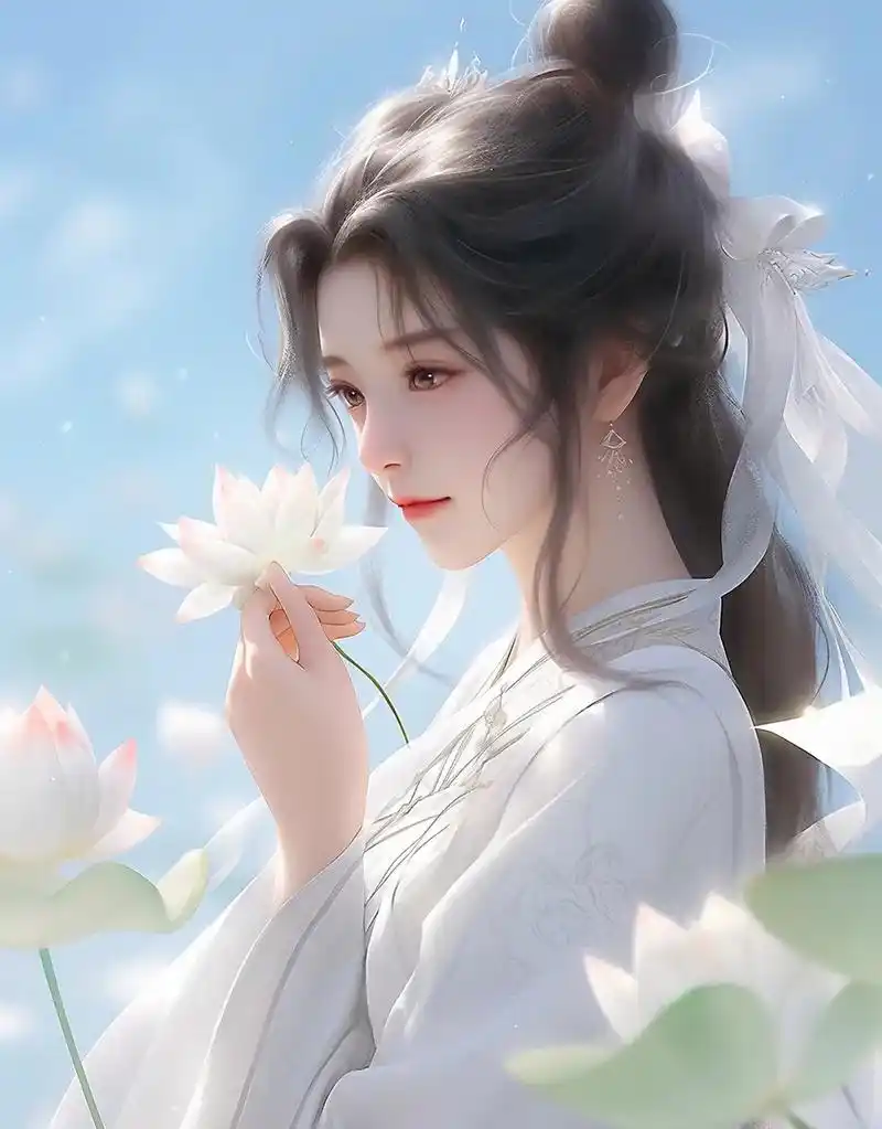 清冷色系白衣仙子头像 ,白色真的很美啊,老婆是什么?