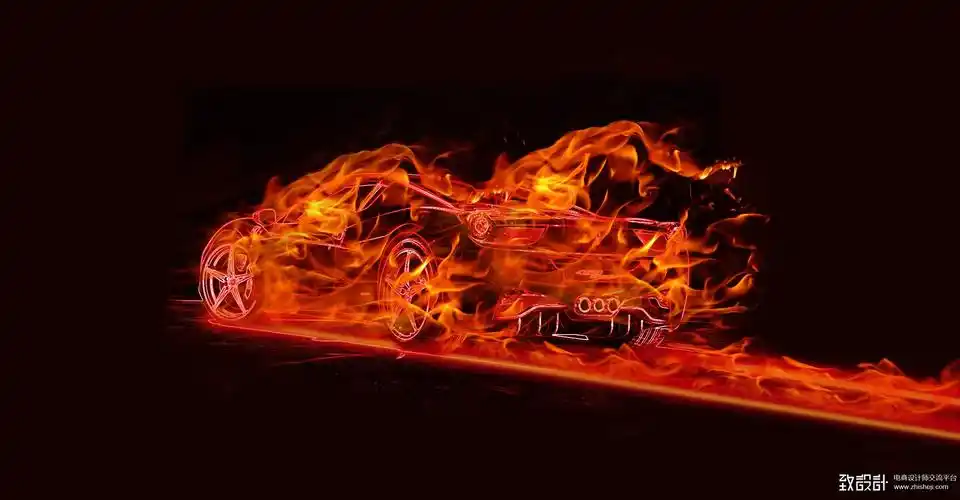 炫酷火焰跑车