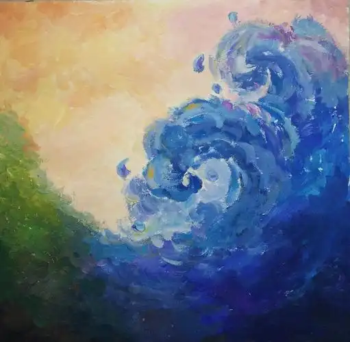 浪|纯艺术|水粉|大白不是小白 - 原创作品 - 站酷 (zcool)