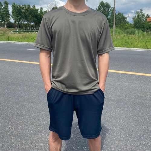 体能服训练服套装 正品夏季运动男短袖短裤军训服速干透气圆领t恤