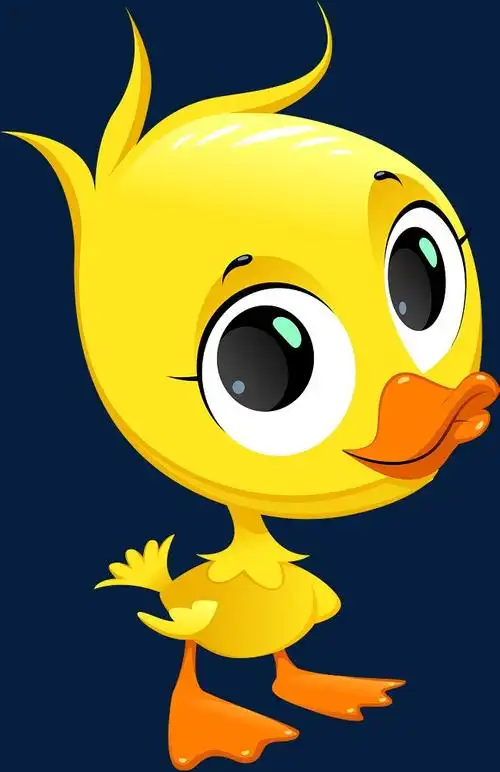 可爱的卡通动物矢量素材