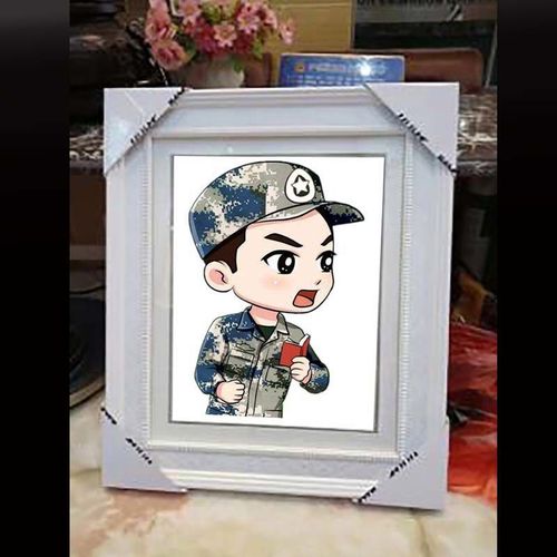 军人钻石画兵哥哥十字绣空军新款小幅手工自己绣点贴粘砖石秀卡通