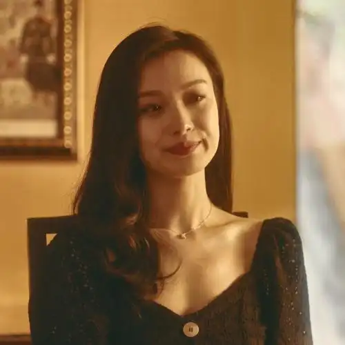 流金岁月倪妮朱锁锁同款黑色镂空蕾丝连衣裙女显瘦长连衣裙