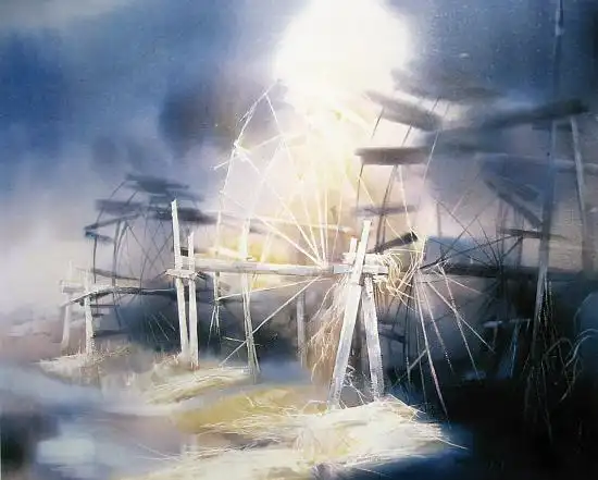 柳毅 水风琴·二 纸本水彩 87×73cm