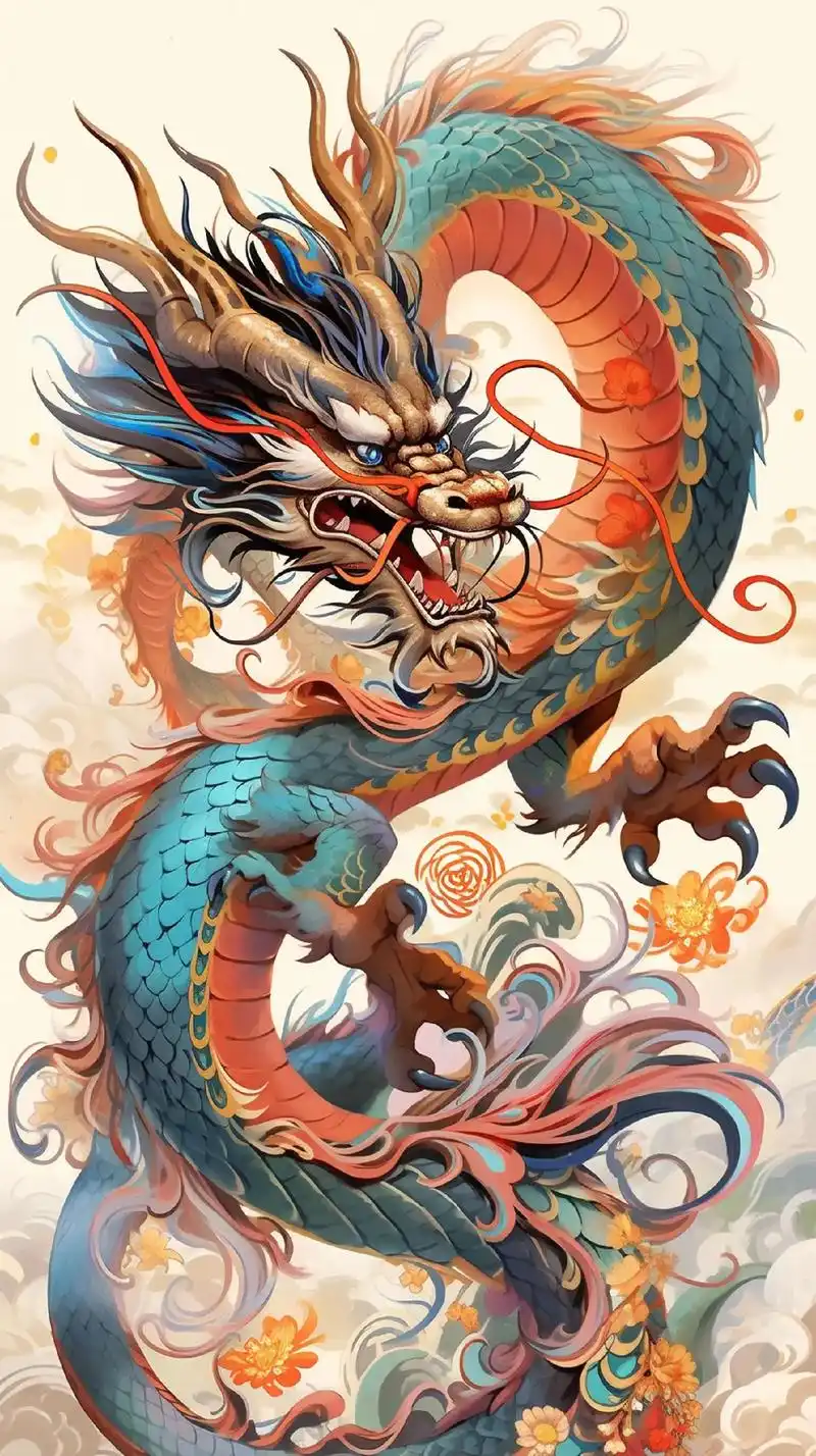 中国龙:霸龙狂怒.一只巍峨而霸气的龙,昂首朝天.它龙鳞熠熠生 - 抖音