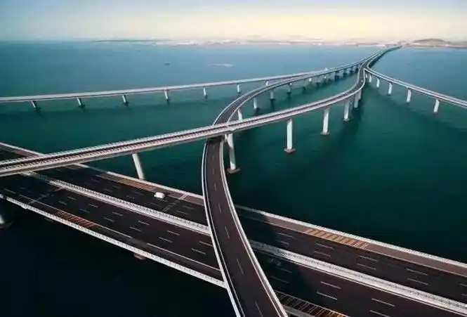 青岛 胶州湾跨海大桥 全长41.58公里……