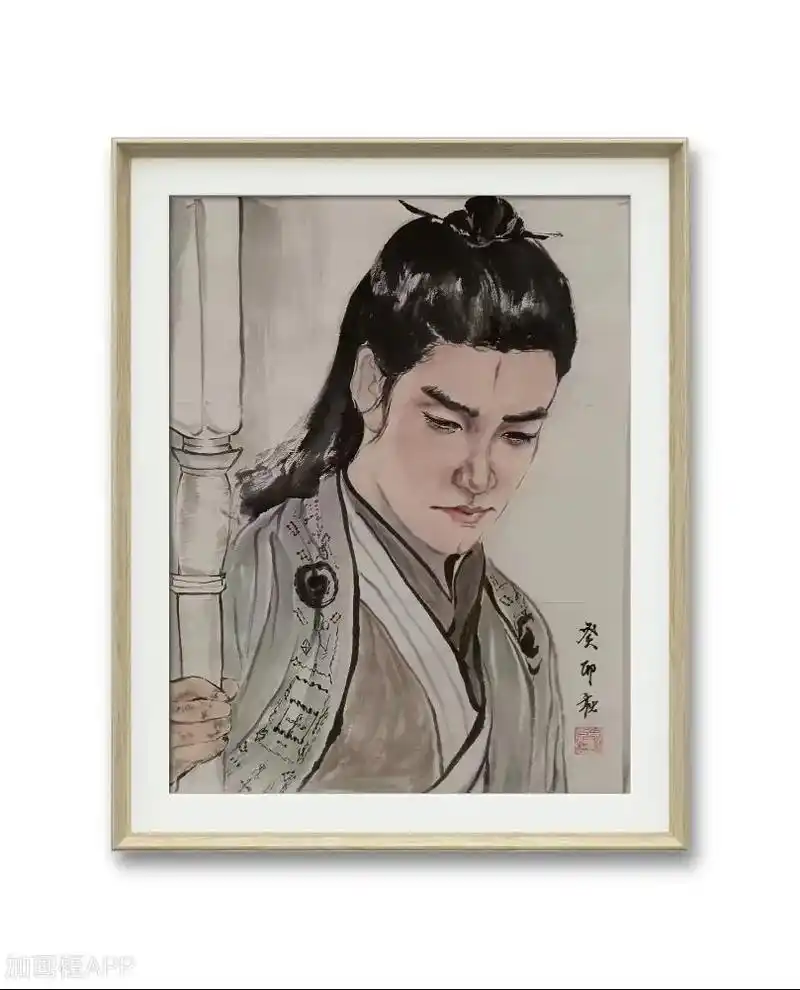 杨戬一电影《封神榜》 #电影新神榜杨戬 #手绘国画作品 #感 - 抖音