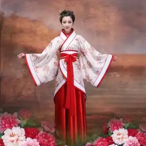 00 9人付款  天猫 曲裾襦裙汉服女改良魏晋长袖古装服装女古代衣服