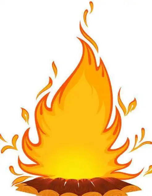 火苗的简笔画怎么涂色