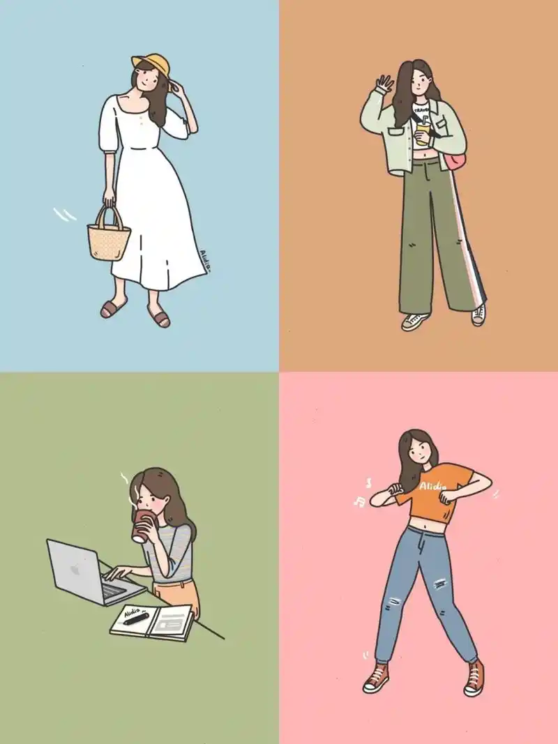 【原创插画】手绘自我介绍 哈喽,最近刷pinterest的时候发现一个泰国