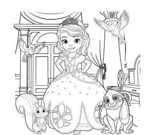 苏菲亚简笔画苏菲亚简笔画图片大全简单漂亮