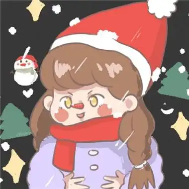 2021圣诞节可爱卡通情侣专用头像