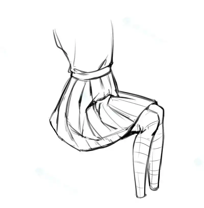 「图文教程」jk控必看!百褶裙怎么画