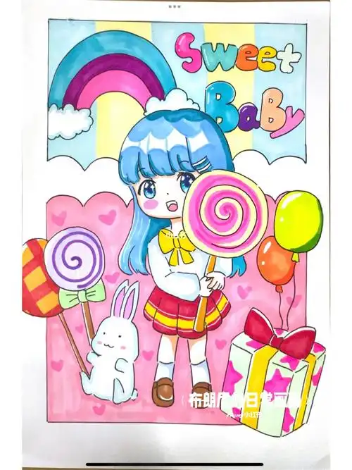 q版人物#儿童简笔画#儿童画#动漫分享#人物插画