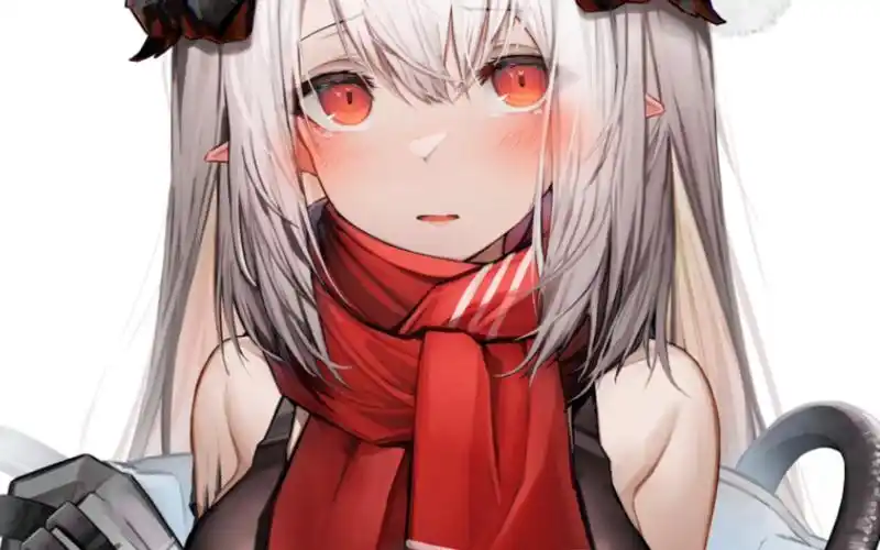 白发红瞳的少女——泥岩