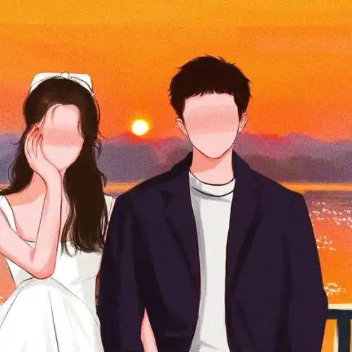 "我想 慢慢来是一种诚意" 情侣头像|优质情头|手绘头像 画师:【夏五