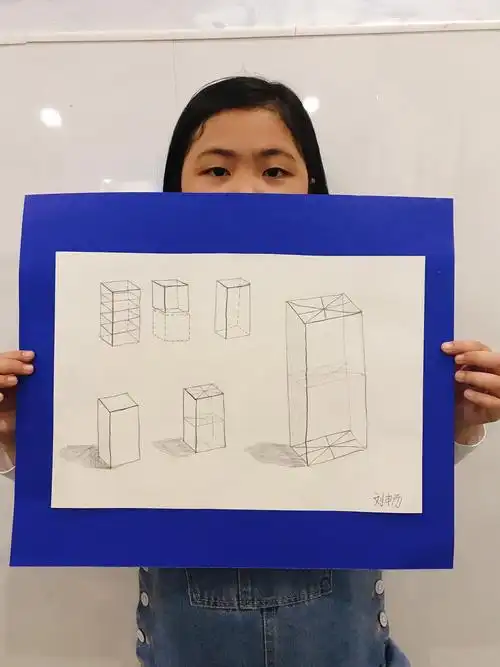 素描长方体的结构透视练习补课