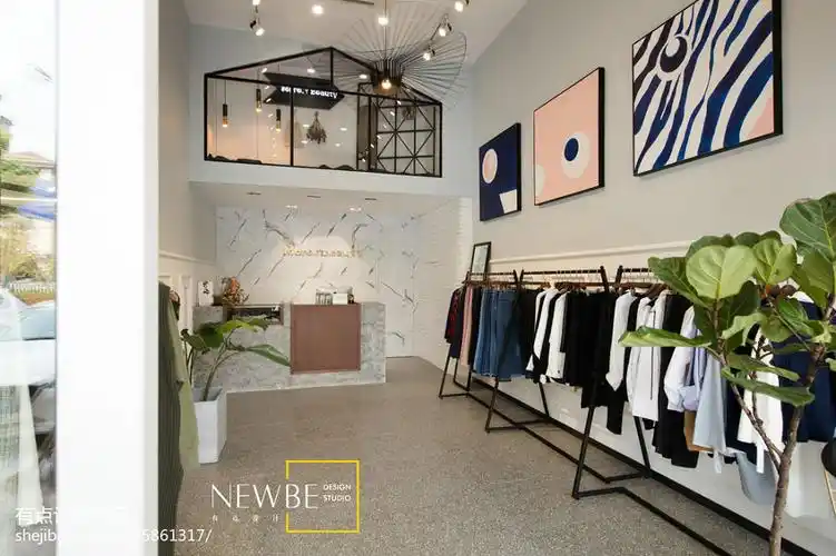 30平服装店网红店装修风格效果图