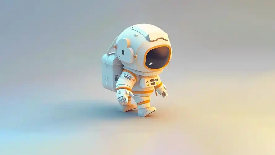 宇航员 4k(小清新静态壁纸) - 静态壁纸下载 - 元气壁纸