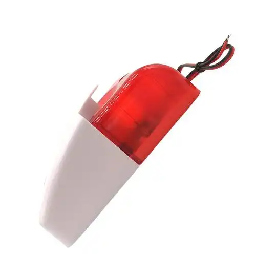 12v有线103声光警号报警器主机防盗110分贝警笛闪灯喇叭防水