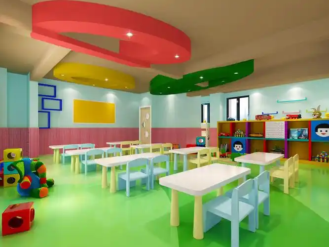 卡通色彩幼儿园装修设计效果图片现代风格幼儿园装修图片160平米