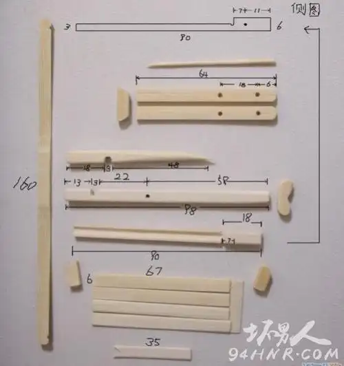 超简易迷你牙签弩制作方法