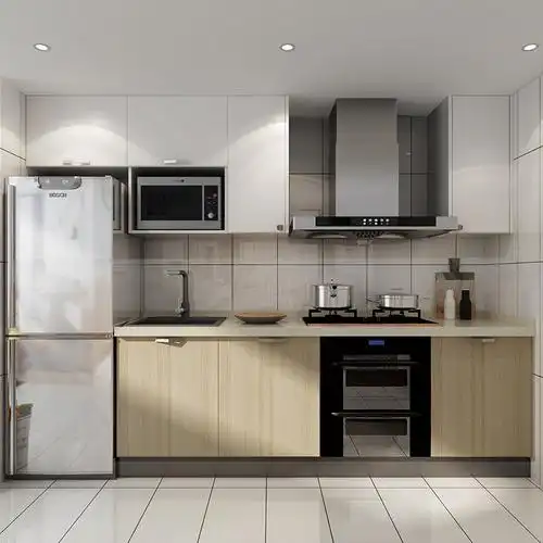 掌上明珠现代橱柜家用经济型套餐厨房整体灶台柜一体式石台面