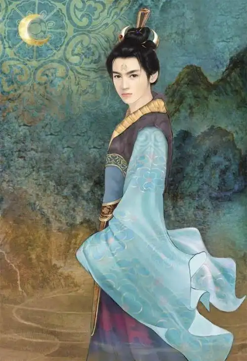 手绘古代美男005