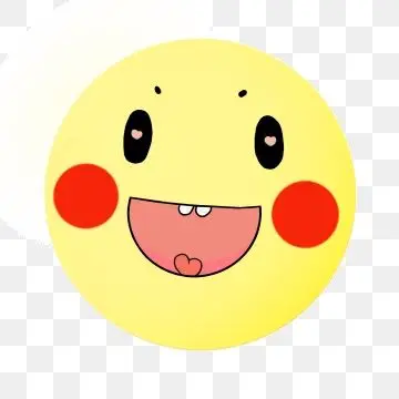 黄色的笑脸 圆形的笑脸 插画 可爱的笑脸, 圆形的笑脸, 黄色的圆形