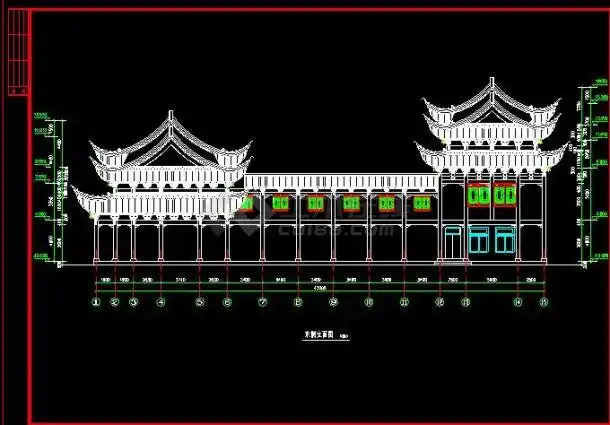 精美详细的古建筑祠堂戏台设计图最新整理