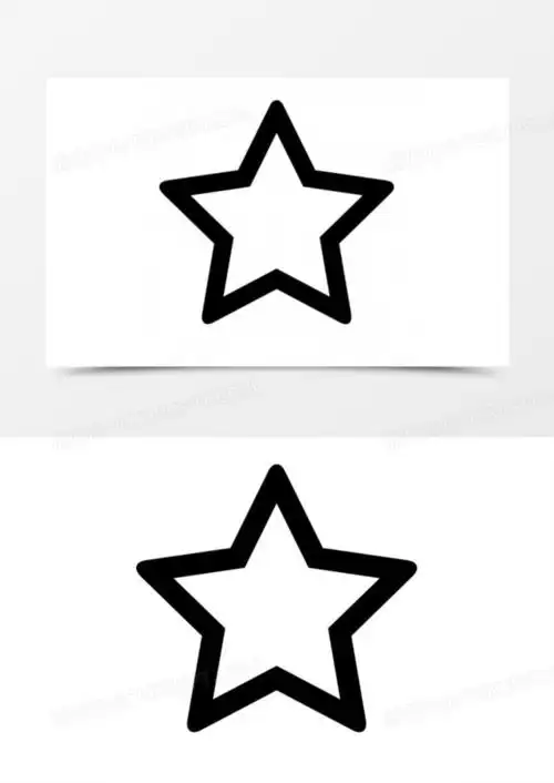 空心五角星的符号