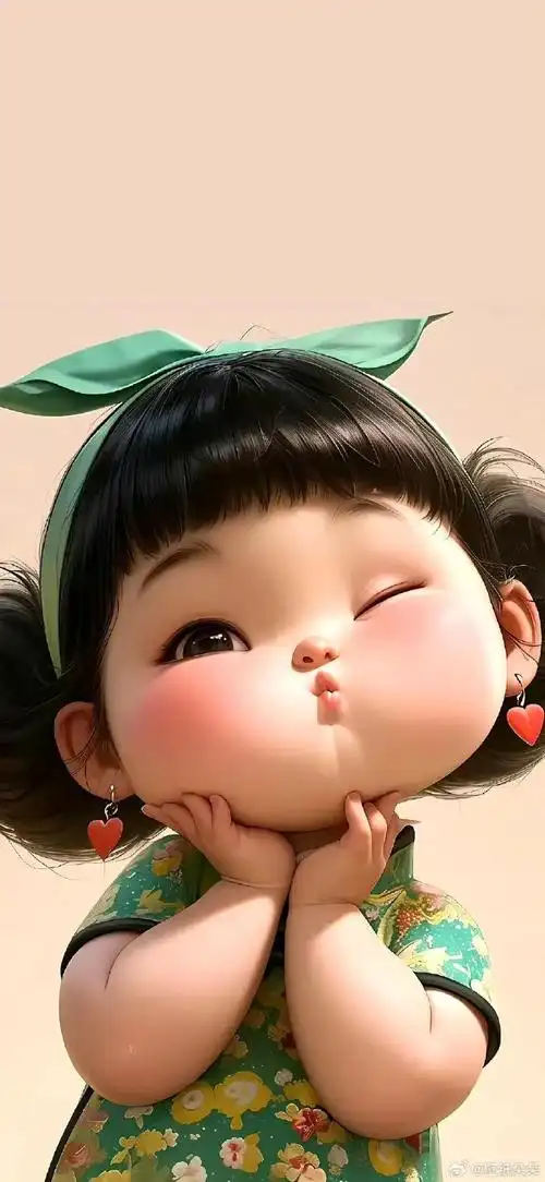 "   嘟嘟萌哒可爱女孩壁纸