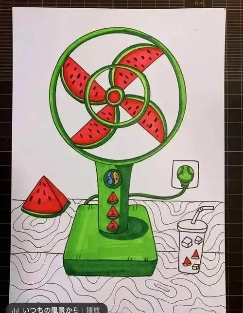 夏天的图片儿童画(夏天的图片儿童画风景画)-江湖救急网