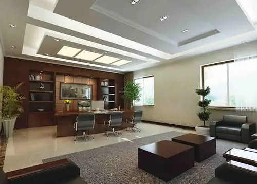 老总办公室吊顶设计装修效果图片2022