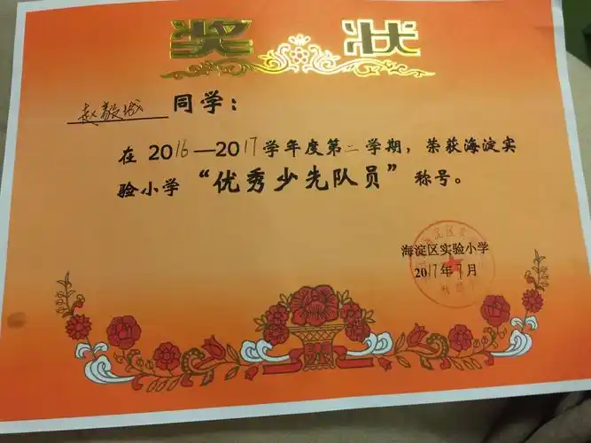 赵毅城 在进步(奖状大集合)