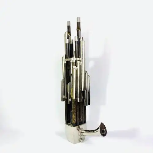 笙乐器14簧铜斗扩音方笙 14簧木斗扩音方笙 河南豫剧音位 14簧木斗