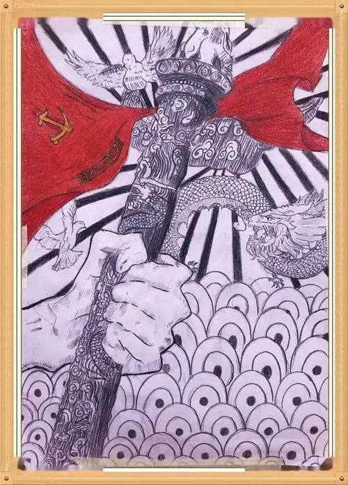 泗县二中举办庆祝建党100周年画展