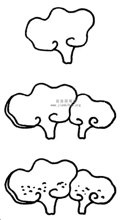 灵芝简笔画方法对颜色