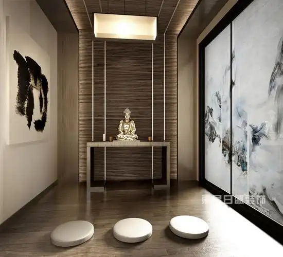 半岛华府现代简约260㎡佛堂效果图_装修效果图大全2018图片 1175624