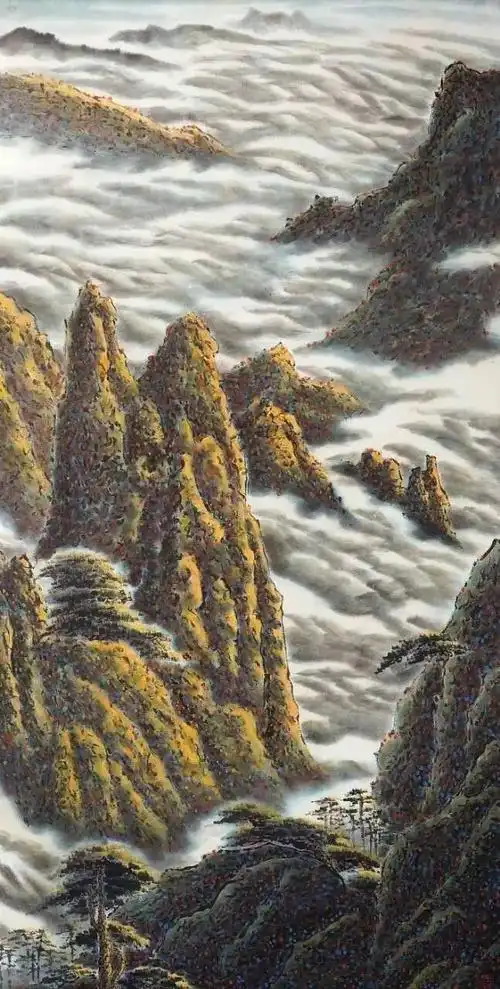 【视频直播通知】丁建国 教您画重彩山水