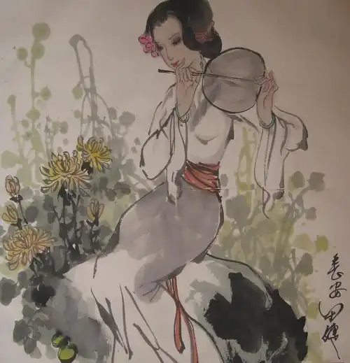 田婕仕女绘画作品欣赏