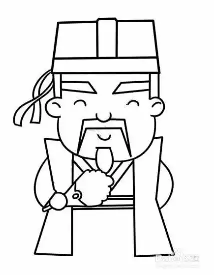 智取生辰纲人物吴用简笔画