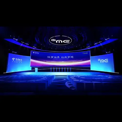 原创舞美设计 舞美设计效果图 地产活动3d展位展厅舞台灯光