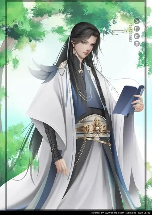 阿织的插画作品 - 古风立绘男子 - 插画中国 - www.chahua.org