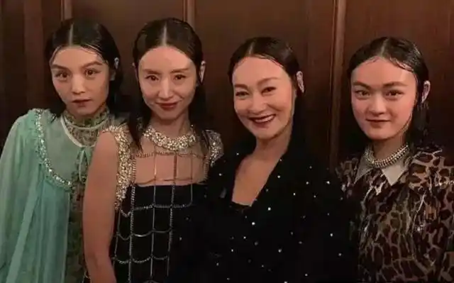 乔欣董洁4人中分照遭疯狂吐槽乔欣狂野造型颠覆人设脸部肿胀