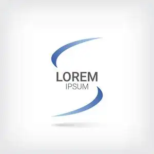 字母 s 矢量 logo 设计模板,波图标,螺旋标志,曲线符号,矢量图照片