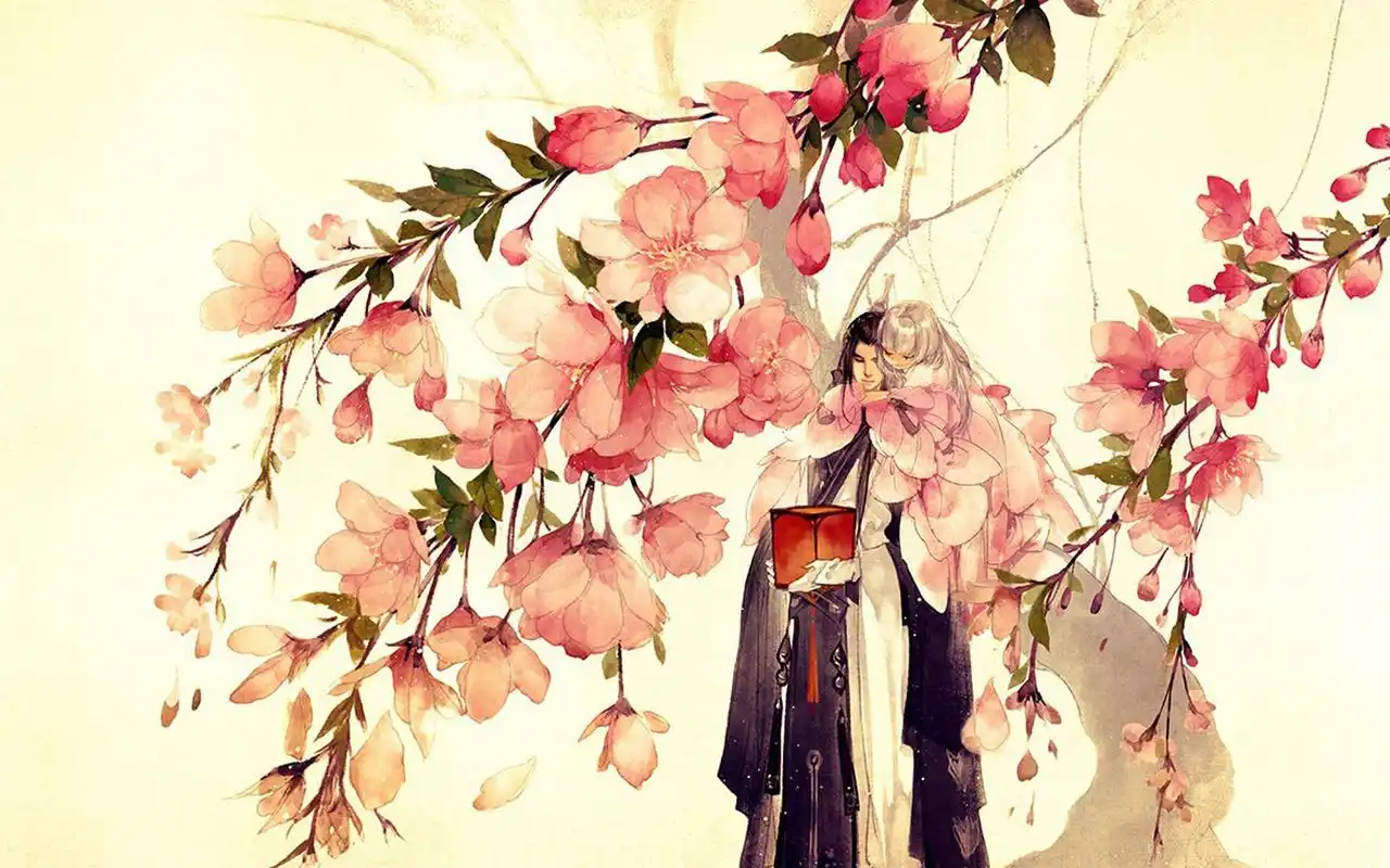 古风水墨精美插画电脑桌面壁纸高清大图预览1920x1200_风格壁纸下载